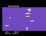 une photo d'Ã©cran de Meteor Defense sur Atari 2600